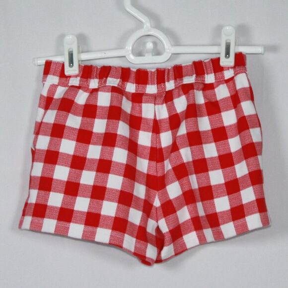 Janie and Jack Red & White Checkered Shorts Size 7 - Picture 4 of 5